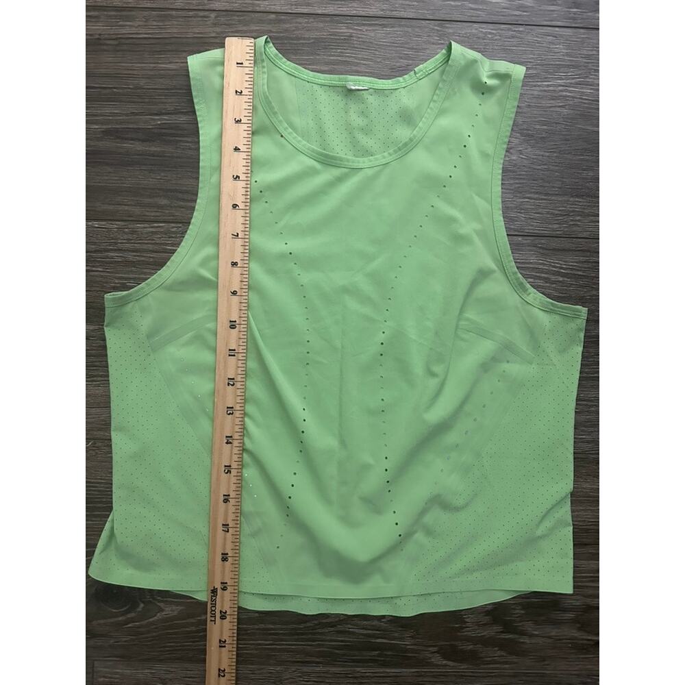 Lululemon Swift Ventilated Running Tank Top Scream Green Light - Picture 2 of 6